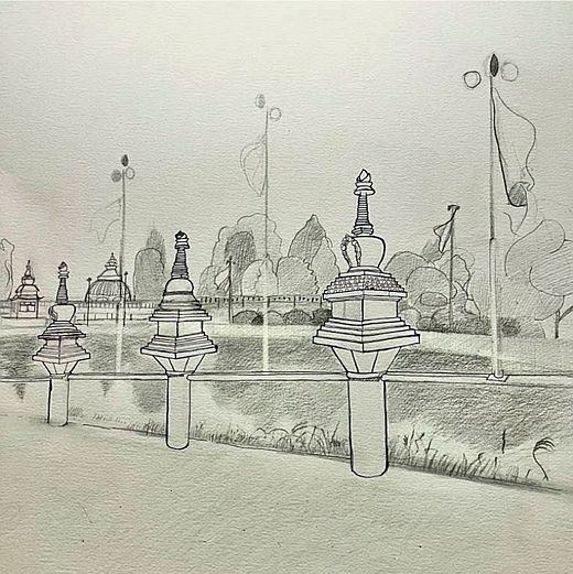 In the Odiyan Stupa Project 2021, 170 terracotta stupas will be built, each unique, representing stupas from all Buddhist traditions and regions. The project will be sponsored by Planting Seeds of Healing projects organised by the Interational Nyingma Centers.